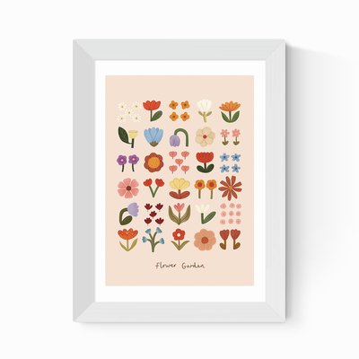Flower Garden Soft Pink by Kid of the Village EAST END PRINTS