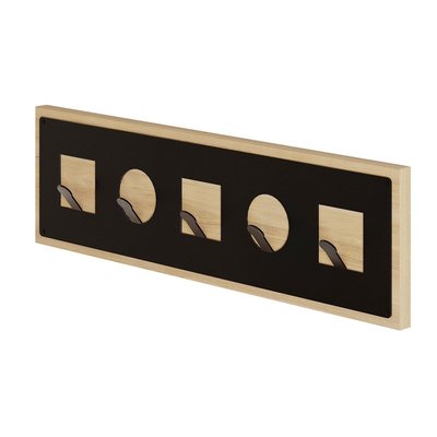 Porte manteaux suspendu décor bois chêne L54,4 cm - ICON CALICOSY