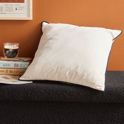 Coussin carré déhoussable uni MOKA TODAY