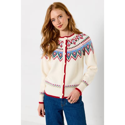 Cardigan Fair Isle Hiver Vintage JOE BROWNS