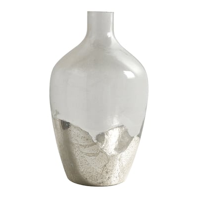 Vase bonbonne verre BLANC D’IVOIRE