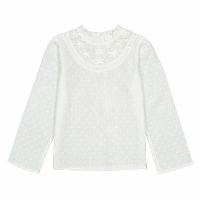Блузка с шитьем гладью LA REDOUTE COLLECTIONS