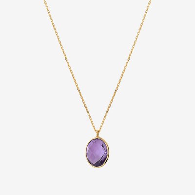 Collier doré à l'or fin SERTI PM CAROLINE NAJMAN