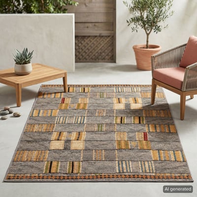 Tapis tissé d'intérieur et d'extérieur - AURORA GINO FALCONE