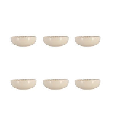 Lot de 6 coupelles 16cm en grès, AMBRE NOVASTYL