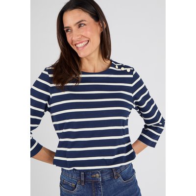 T-shirt rayé pur coton DAMART