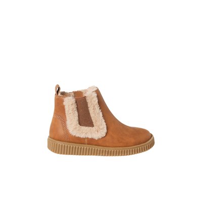 Boots Chelsea fourrées zippée et élastiquées VERTBAUDET