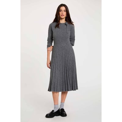 Robe tricot plissée MORGAN