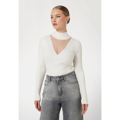 Pull Côtelé Strass GUESS