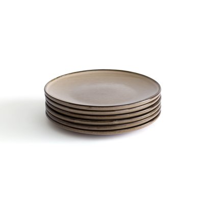 Lot de 6 assiettes à dessert en grès, Onda LA REDOUTE INTERIEURS