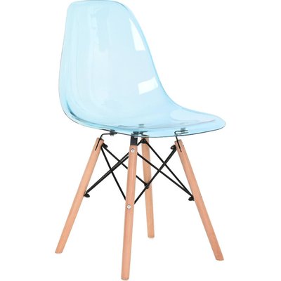 Chaise design  élégante en PVC et bois RECOLLECTION