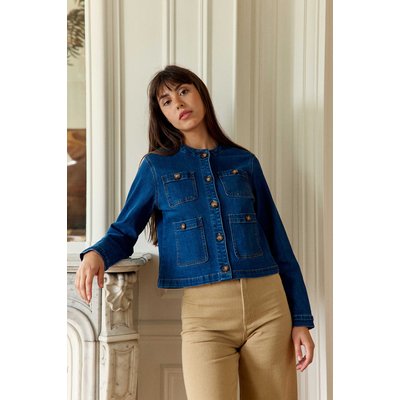 Veste col rond uni VENDA LA PETITE ETOILE