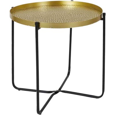 Table d'appoint en métal martelé Alia 50 cm CMP