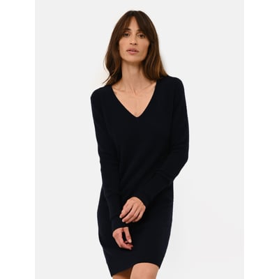 Robe Col V Navy Tracy JUST CASHMERE