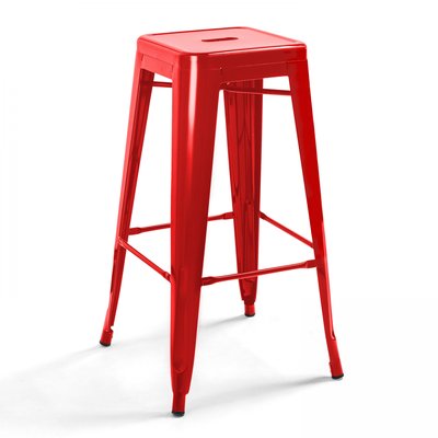 Tabouret haut en métal industriel, INDUS OVIALA