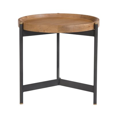 Table d'appoint ronde en bois D49 cm - CARTER RENDEZ-VOUS DÉCO