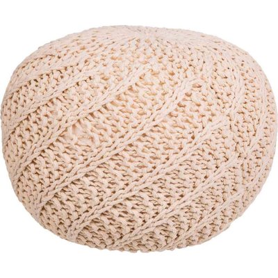 Pouf coton  tressé confort pour salon ou chambre RECOLLECTION