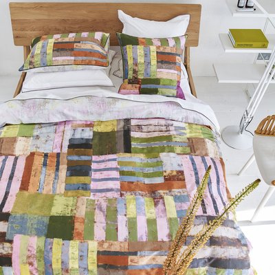 Housse de couette imprimée en satin de coton, ACHARA DESIGNERS GUILD