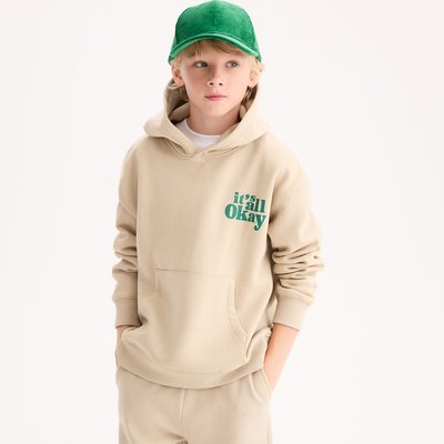 Sweat message à capuche, en molleton LA REDOUTE COLLECTIONS