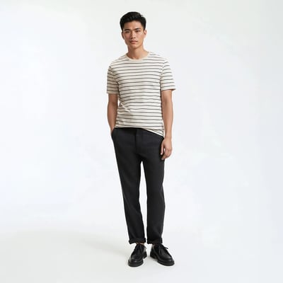 Pantalon droit en lin, Signature ISAAC LA REDOUTE COLLECTIONS