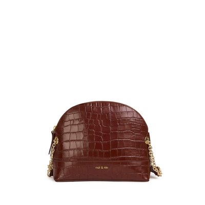 Sac à bandoulière en cuir effet crocodile JULIET NAT & NIN