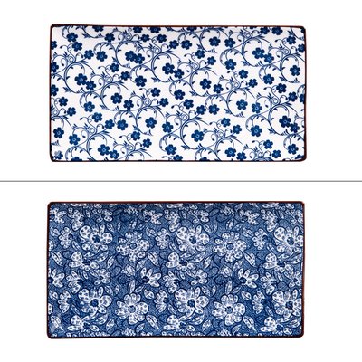Plateau   29x16 cm noir (lot de 2)-SICHUAN TABLE PASSION