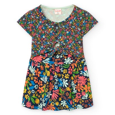 Robe à manches courtes avec imprimé fleurs BOBOLI