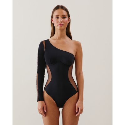 Body en mesh noir WARRENIZ UNDIZ