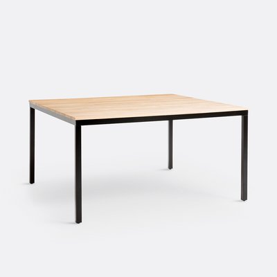 Nairobi Oak & Steel Square Table (Seats 8) LA REDOUTE INTERIEURS