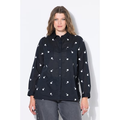 Chemisier coupe Boxy et broderie florale STUDIO UNTOLD