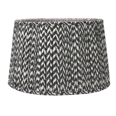 Zig Zag Gathered Black Empire Shade SO'HOME