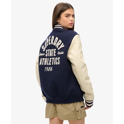 Bomber oversize surpiqué Varsity SUPERDRY