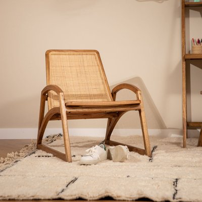 Fauteuil bois et cannage- Rinca SAUDARA COLLECTIONS