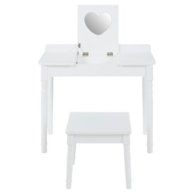Children's Dressing Table with Love Heart Mirror SO'HOME