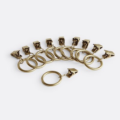 Lot 10 anneaux pinces ONEGA, diam 25mm LA REDOUTE INTERIEURS