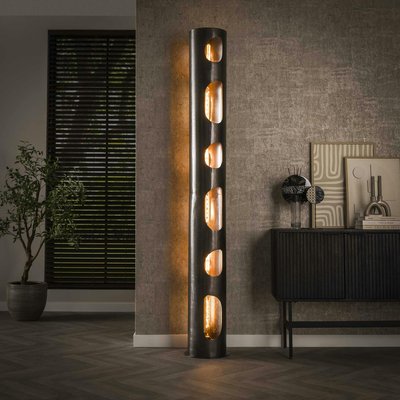 Lampadaire cylindrique ouvert H 212 cm RALF PIER IMPORT