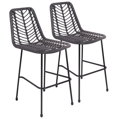 Lot de 2 tabourets de bar, OKA HAPPY GARDEN