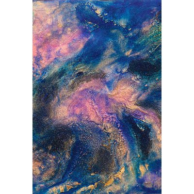 Tableau rose nebuleux HEXOA