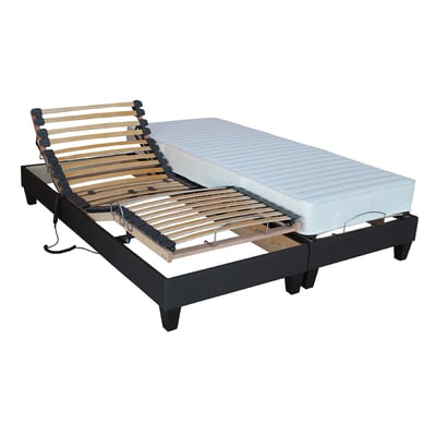 Conjunto de cama eléctrica y colchón de espuma firme, capa superior con memoria de forma LA REDOUTE INTERIEURS