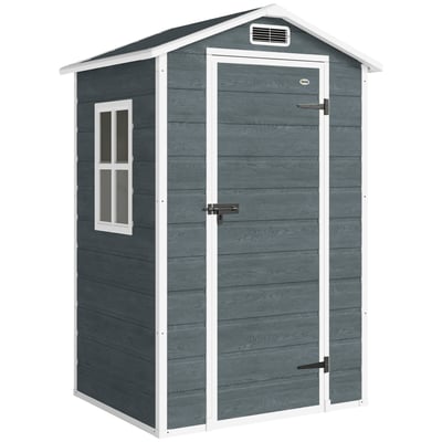 Abri de jardin PP Gris vieilli OUTSUNNY