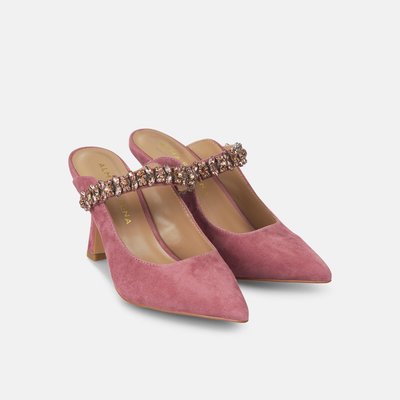 Escarpins ouverts avec bande de strass ALMA EN PENA