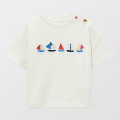 T-shirt manches courtes brodé en coton BIO GOTS BOUT'CHOU