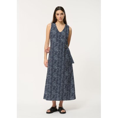Robe longue cintrée en neo carreaux HUMILITY