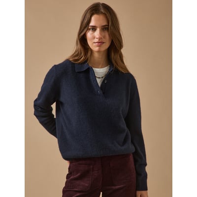 Pull col polo  - Collection Cachemire CYRILLUS