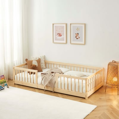 Lit enfant barrières pin massif  EDEN BAÏTA