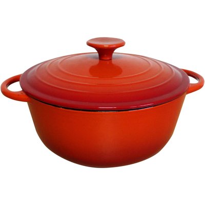 Cocotte fonte emaillee et couvercle 3L 24 c BAUMALU