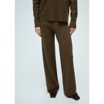 Pantalon wideleg maille fine MANGO
