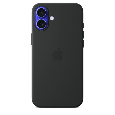 Coque iPhone 16 Plus MagSafe Noir silicone APPLE