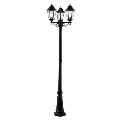 Lampadaire Extérieur Alex 3x60W E27 Noir BOUTICA-DESIGN