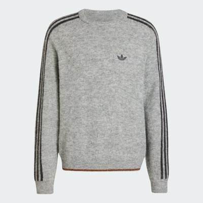 Sweat-Shirt Ras-Du-Cou Maille Pelucheuse 3 Bandes Sweat-Shirt Ras-Du-Cou Maille Pelucheuse 3 Bandes adidas Originals